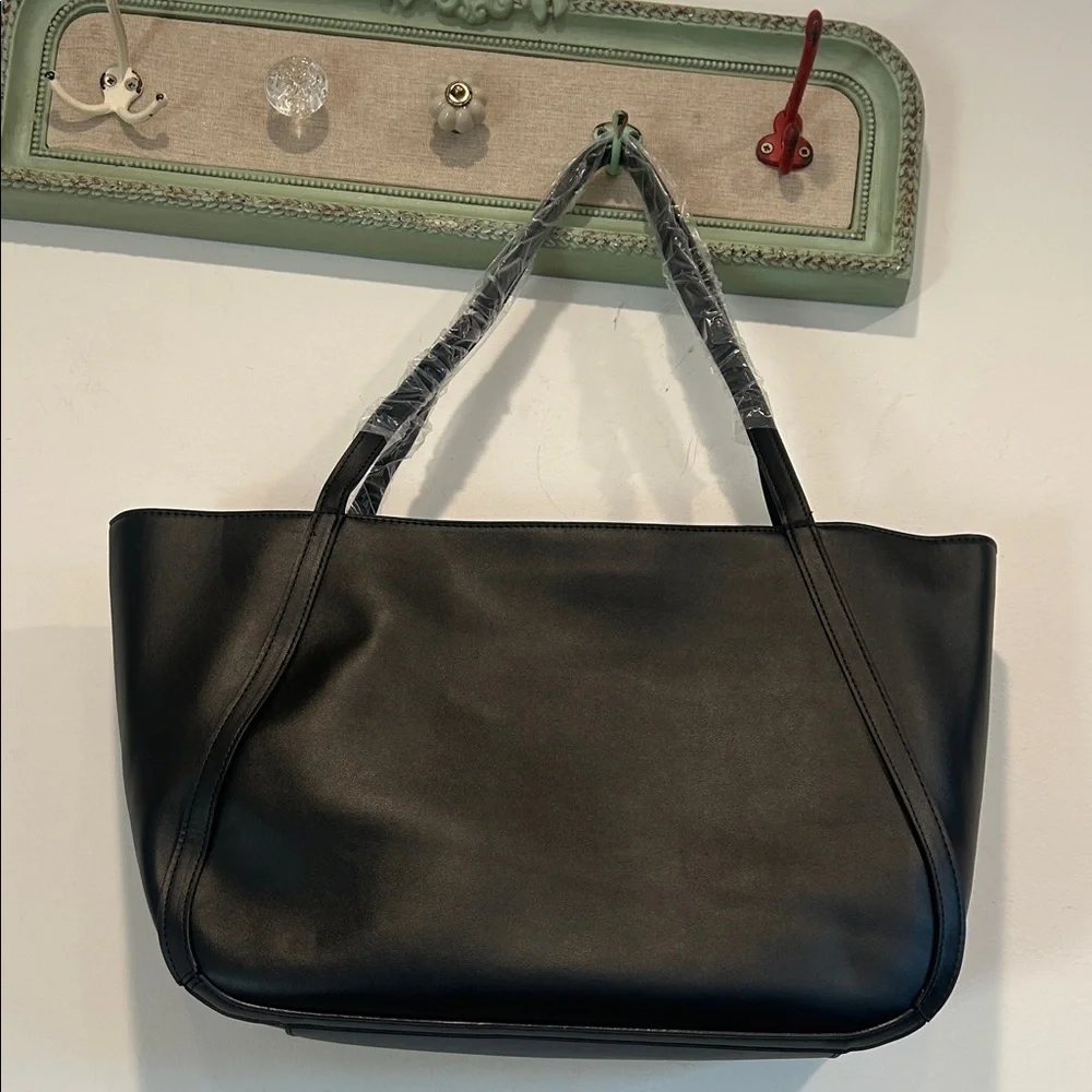 Cavalli Class Black onyx Travel Airplane Tote Bag with Gold Logo new w tag